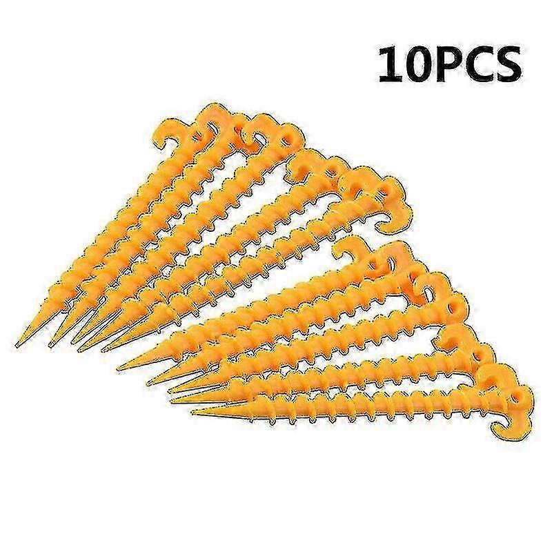 10pcs Plastic Screw Tent Hook Anchors