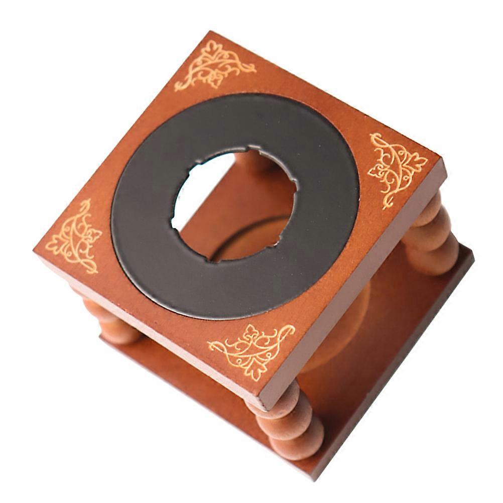 Wax Seal Warmer Portable DIY Melting Stove Made of Synthetic Material for Envelope Sealing and Home Decoration Coffee Color