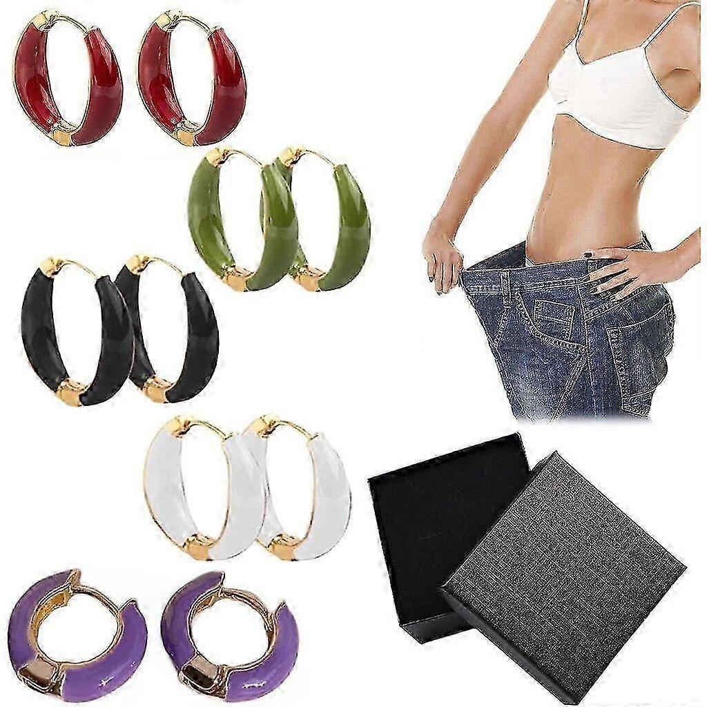 女性のための小さなゴールドフープイヤリング、軽量ハギーイヤリング、低刺激性エナメルイヤリング、女の子のためのギフト