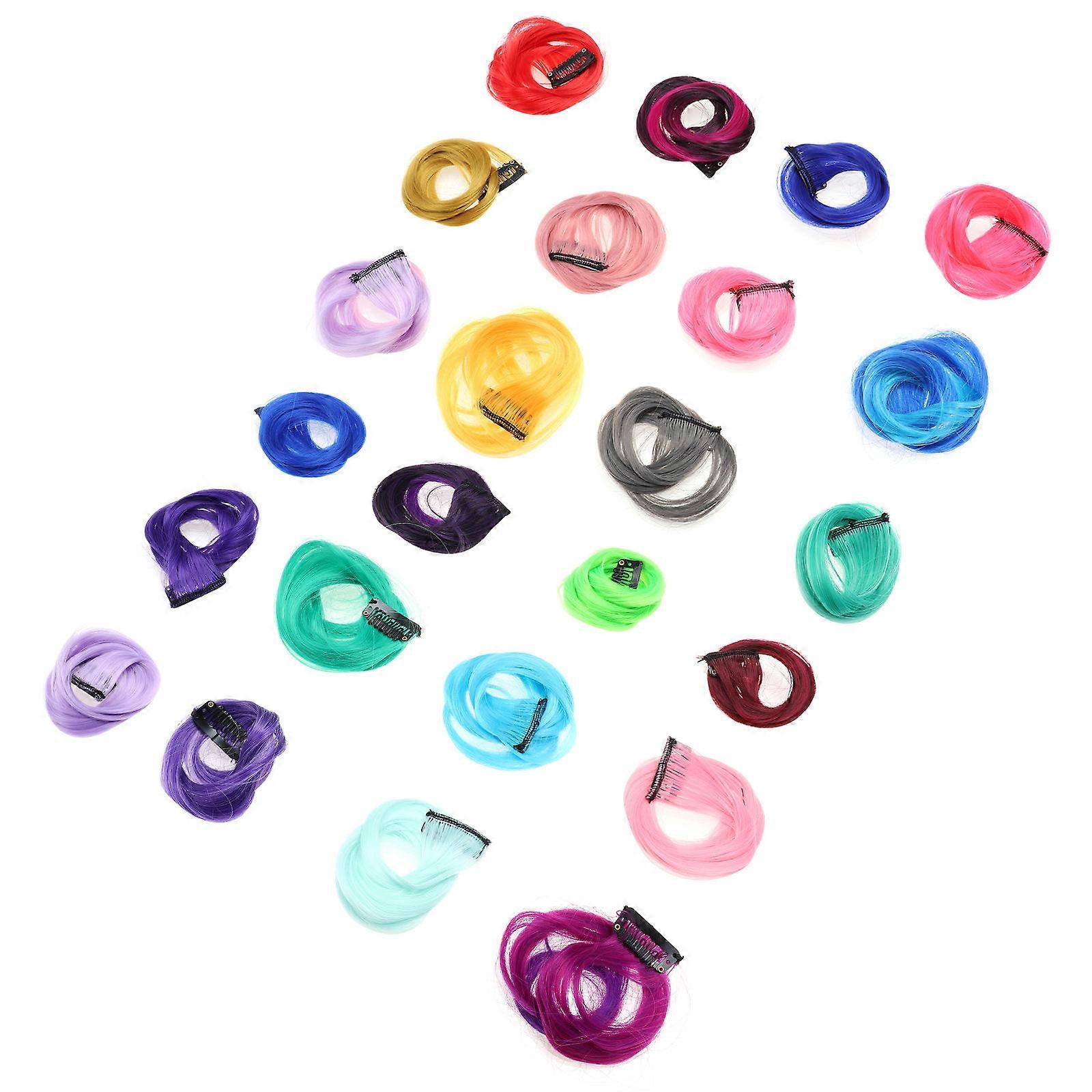 Here's a refined and professional product description for your curly hair extensions highlights hairpieces:
**24PCS Curly Hair Extensions – Mixed