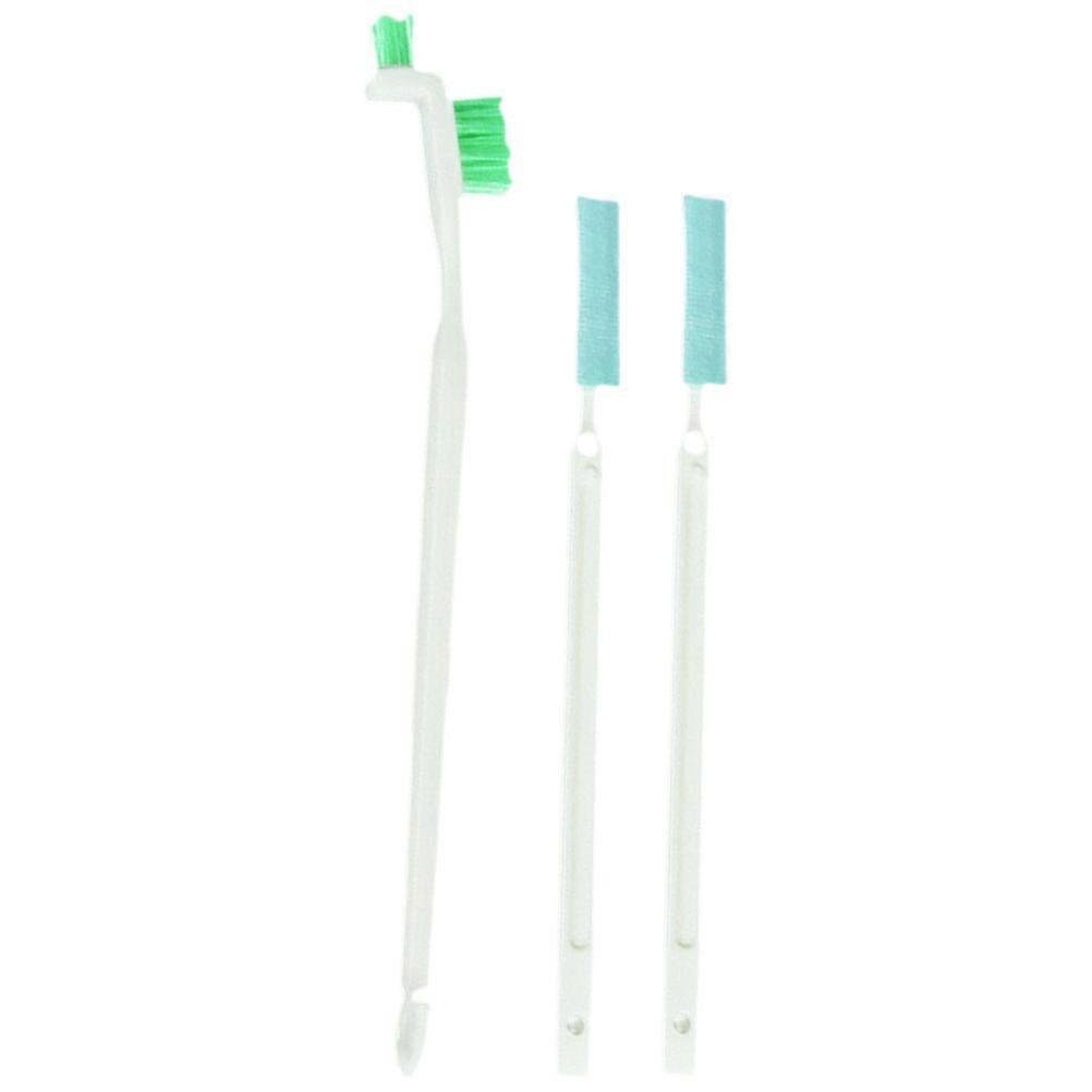 Oven Cleaning Tool Small Detailing Brush For Home Users 18.5x0.8CM White 3 Sets