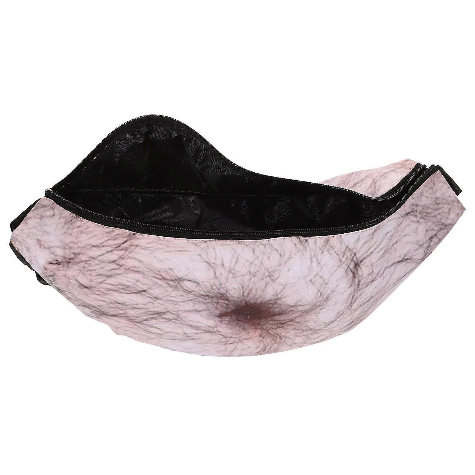 Women Fanny Pack Canvas and PU with Realistic 3D Belly Design for Stuff Holding Size One Size Fits All