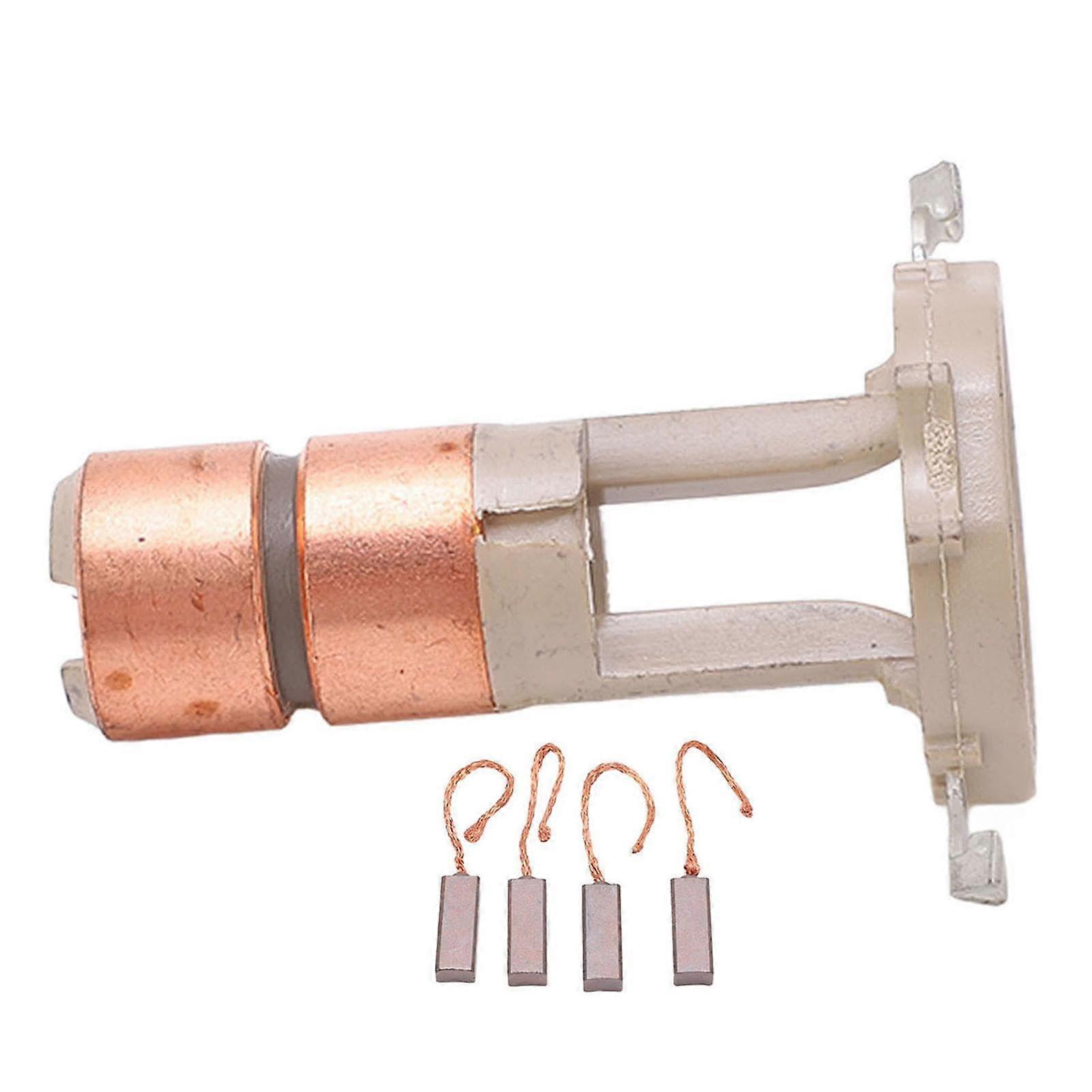 Generator Brush Set Copper Slip Ring Alternator Brush Set Wear-Resistant Highly Conductive Easy To Install For Cars