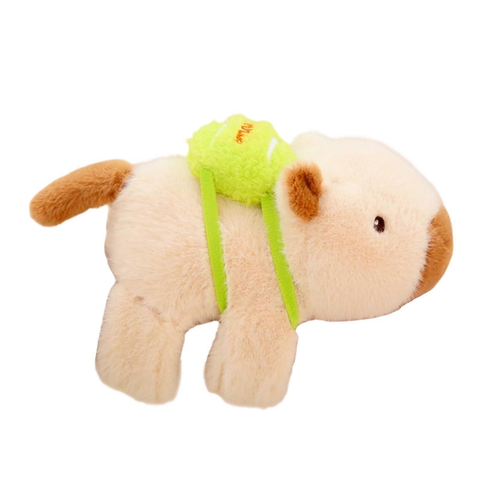 Capybara Plush Wristband Plush Folding Wristband for Wrist, Animal Plush Bracelet for Teens, Adults, and Kids, Brown