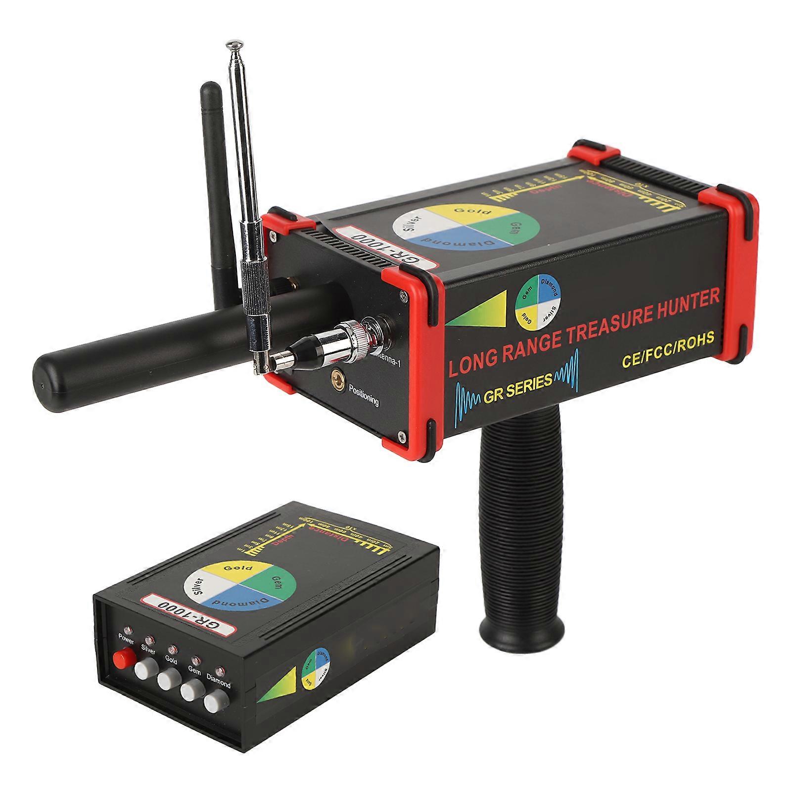 جهاز الكشف عن الذهب المعدني طويل المدى المحمول 433 ميجا هرتز الحد الأقصى للكنز Jadestone Finder الماسح الضوئي