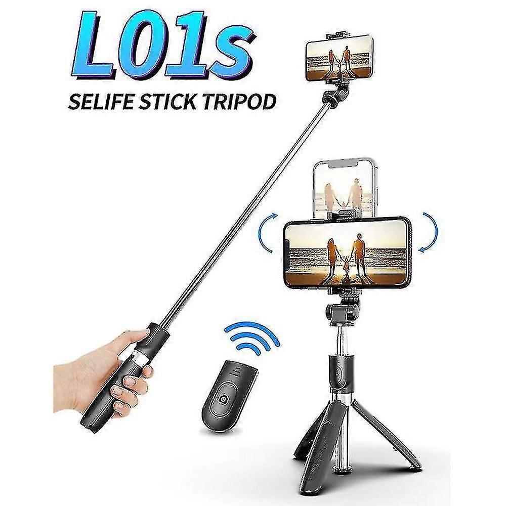 Bluetooth Selfie Perch, Extendable Portable Selfie Stick With Remote Control Tripod, Telescopic Adju