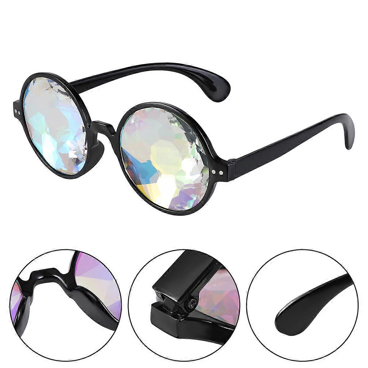 Party Glasses Toy Prism Glasses Stage Performance Distortion 1Set