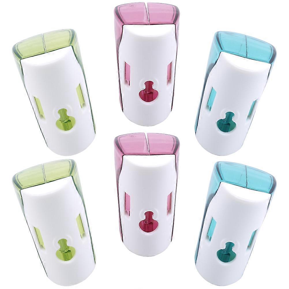 6pcs Wall Mounted Toothbrush Holder with Strong Suction Cups, Non Porous Adhesive Rack for Bathroom Storage – Easy Installation & Space Saving Design