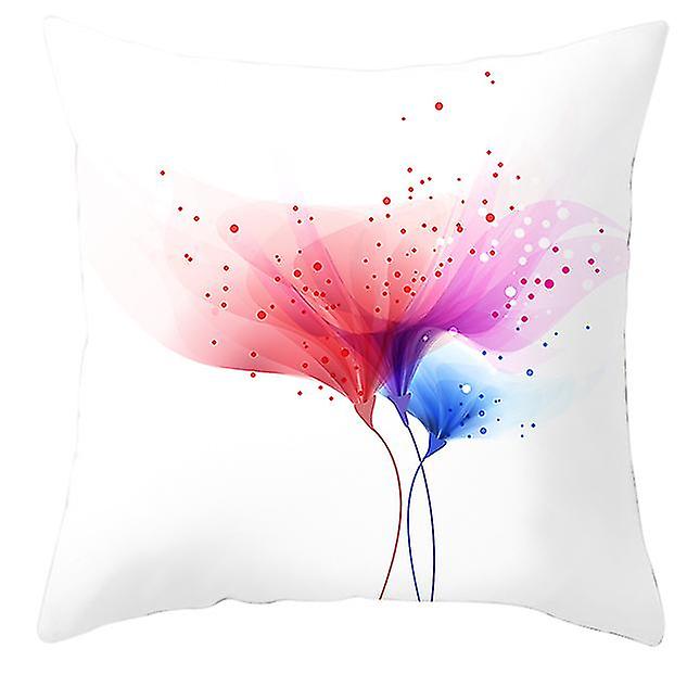 Blooming Abstract Flowers Series Housse de coussin décorative en taie d’oreiller* @bugu