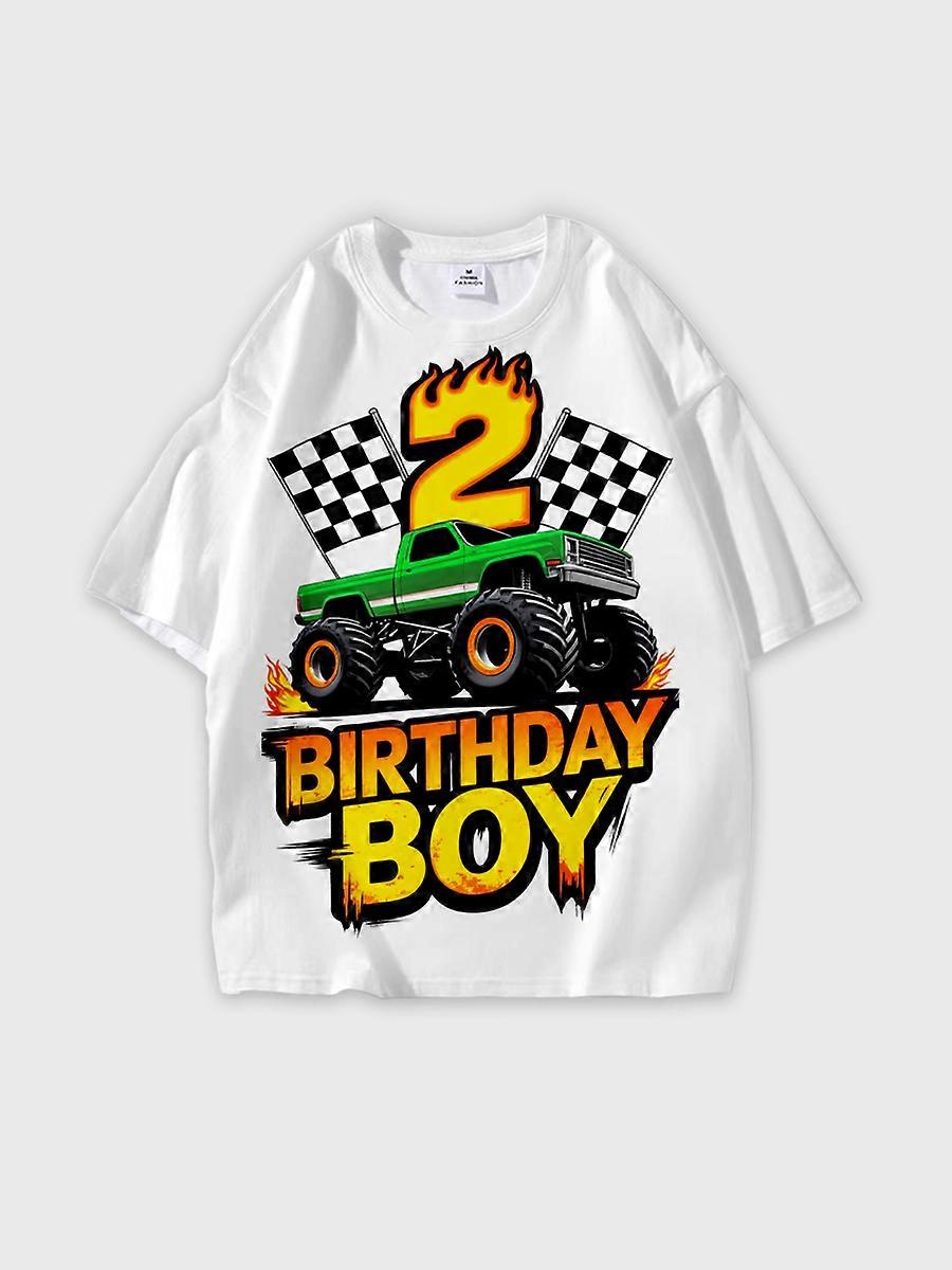 T-shirt round neck Pattern loose short sleeve N274