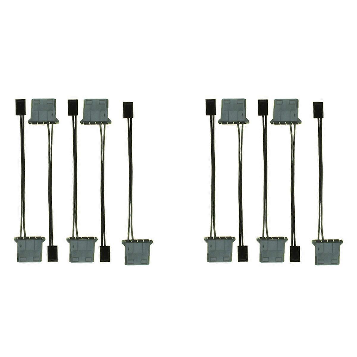 IDE to 3 Pin Fan Power Cable Molex D Plug Power to 3 Pin Connector Computer PC Cooling Convertor Cab