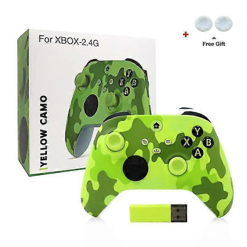 2.4g Wireless Controller For Xbox One/one S/one X/one Series Bluetooth Gamepad With Wireless Adapter Headset Jack Pc Controllers