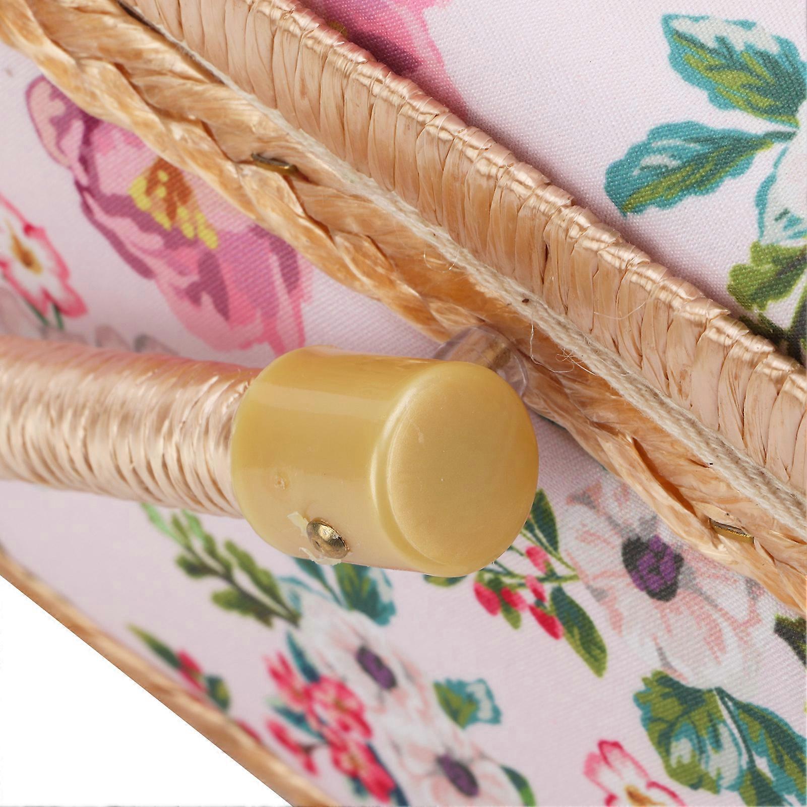 Sewing Basket Double Layer Design Large Capacity Comfortable Handle Sundries Storage Box for Home Office Travelling