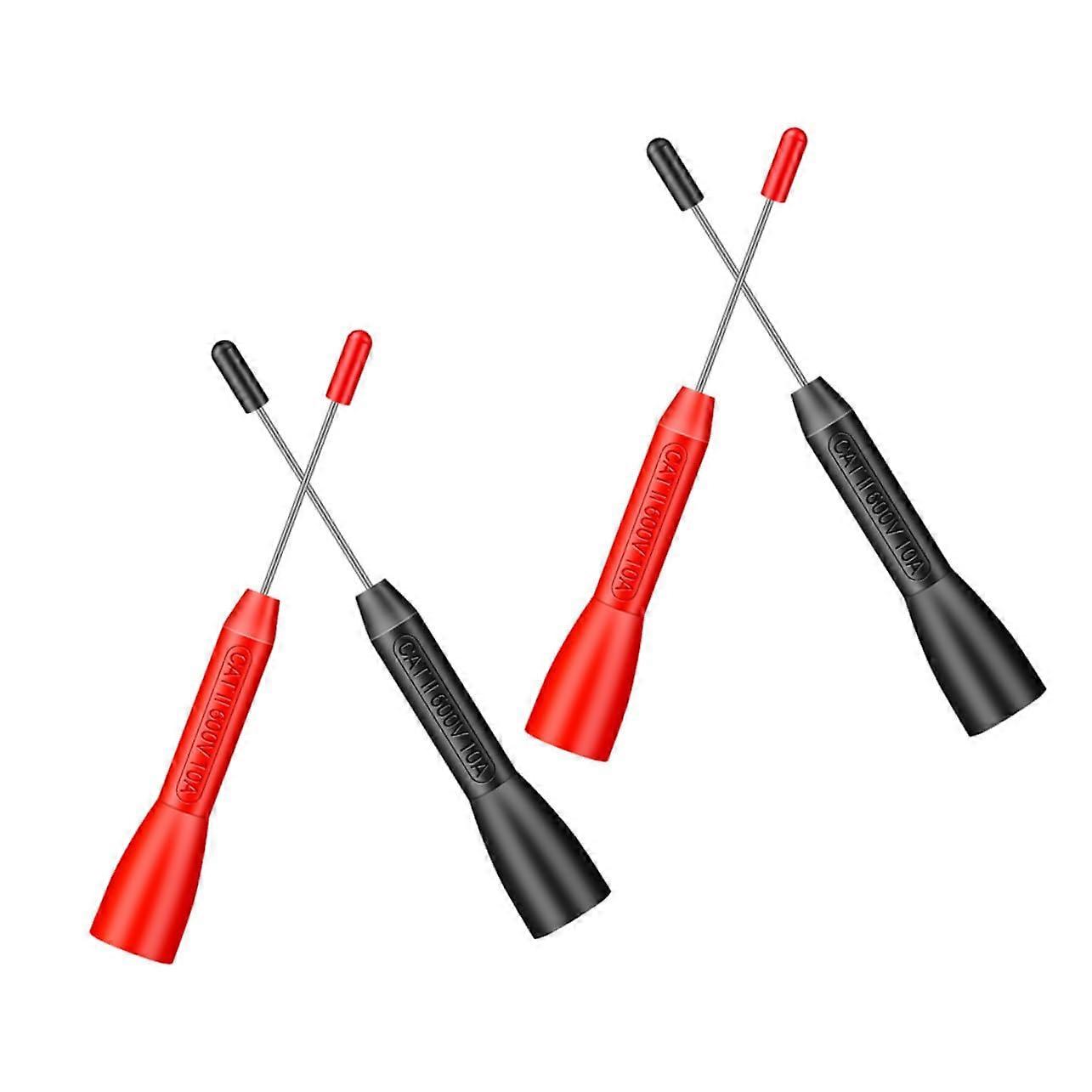 2 Pairs Flexible Test Probes for Multimeter for Automotive  for Wiring Harness Connectors Sensors  Sensitive Reliable  Accessories