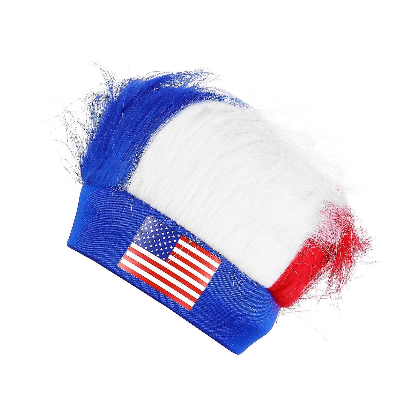 Breathable Wig Hat For Cosplay Props Suitable For World Cup Events Color Designed For Both Men And Women 1Set