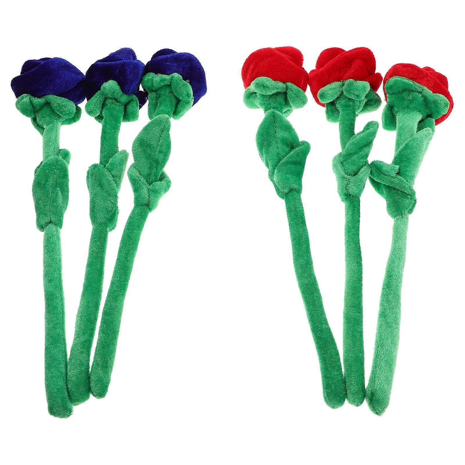 Plush Flower Bouquet with Bendable Stems Soft Toy for Teens Girls and Toddlers Assorted Color