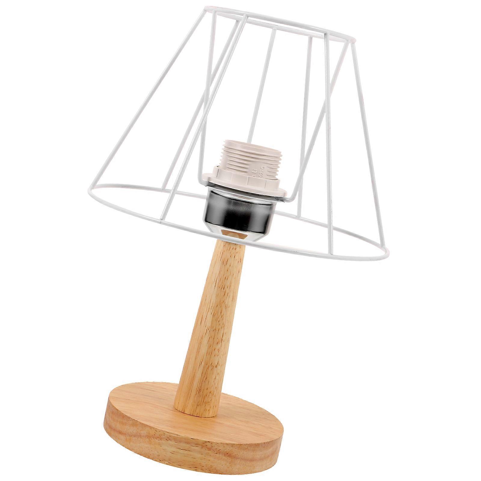 Table Lamp With Lamp Base And Bracket Cone Shaped Living Room Furniture Light Brown 29.00X20.00X20.00CM Rattan Modern 1Set