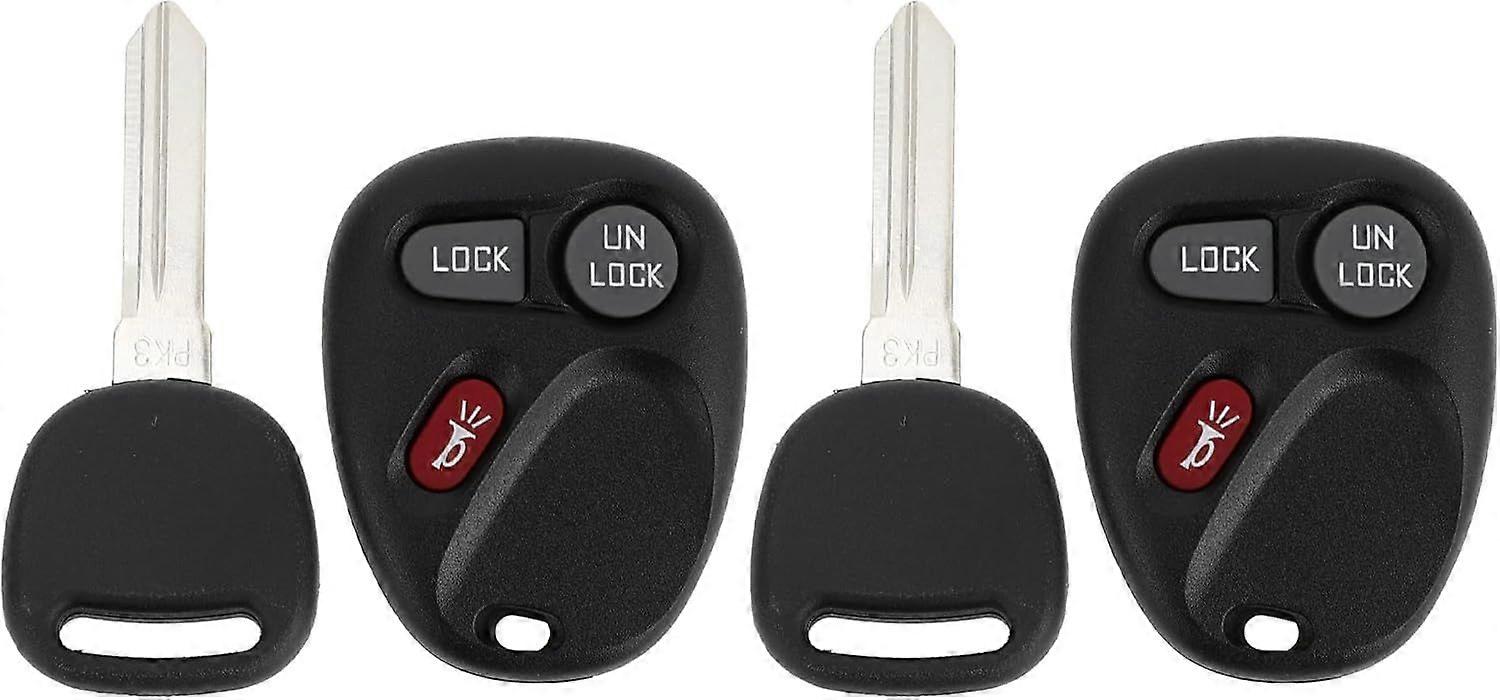 AUTOHAUX 2 Set 315MHz KOBUT1BT Keyless Entry Remote Ignition Transponder Key Fob