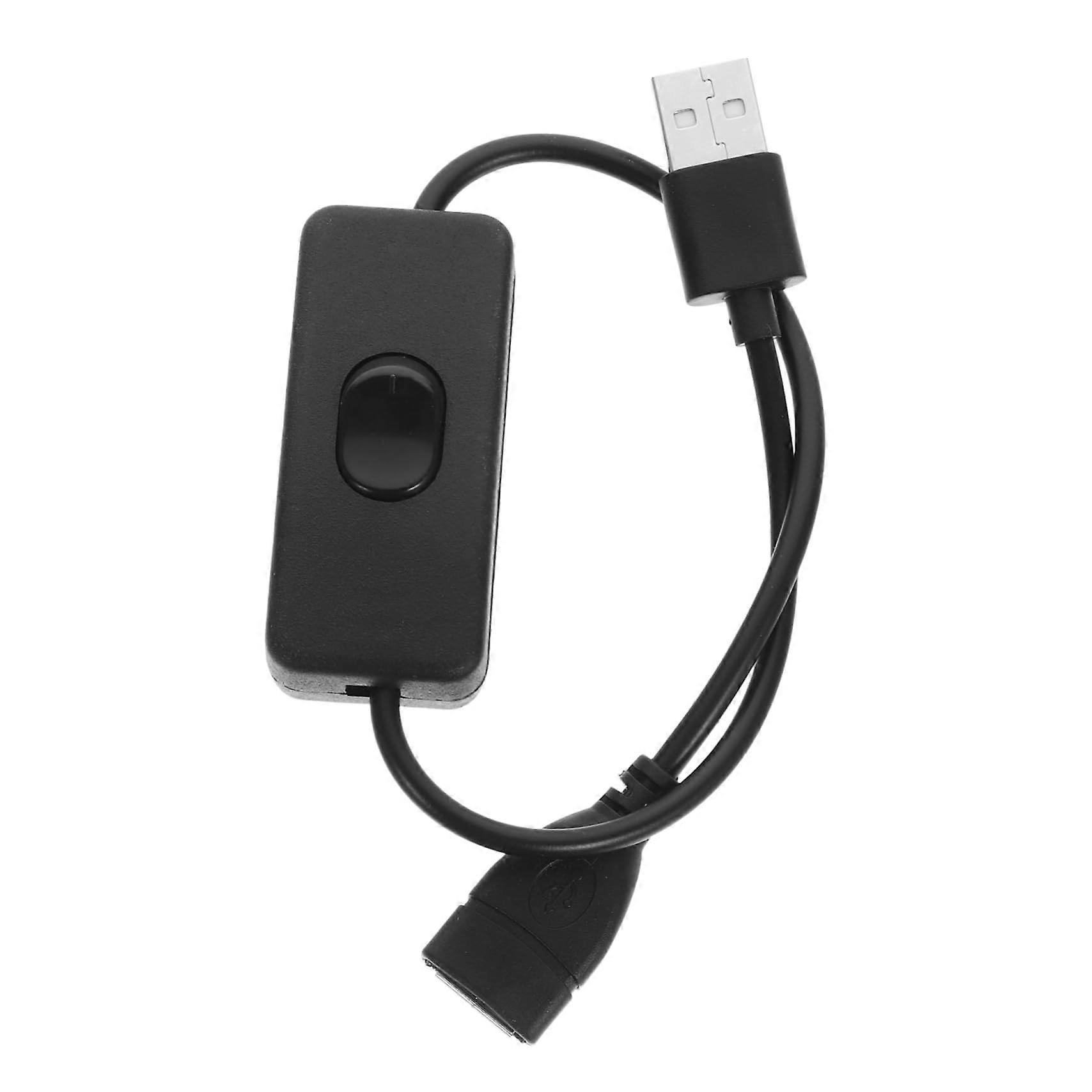 USB Extension Cable with Switch - 4 Pack, Portable Compact Design for Desk Lamps and LED Lighting, Office and Home Use