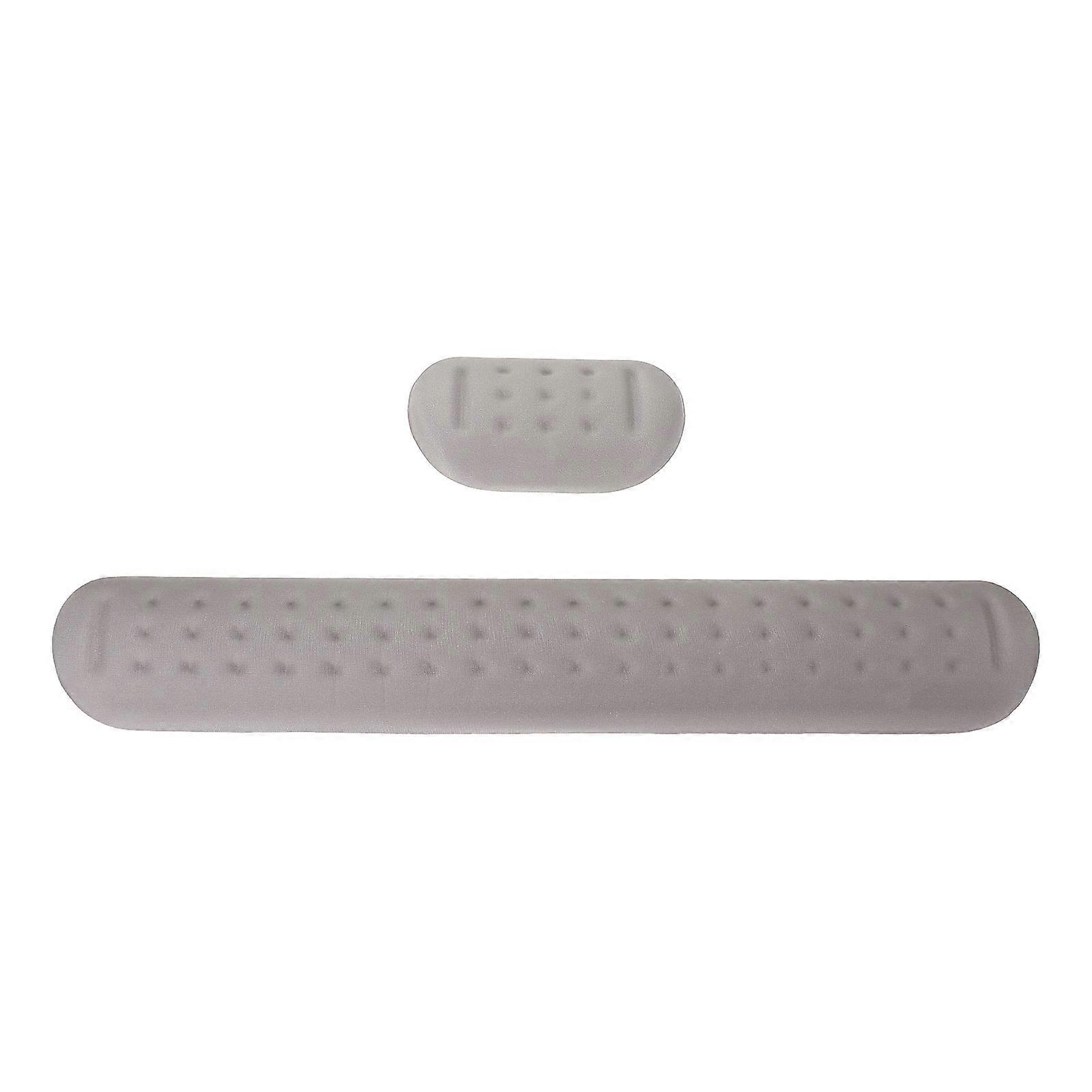 Ergonomic Keyboard Pad Wrist Rest Set Comfortable Mouse Wrist Support Pad Office Work Grey 1Set
