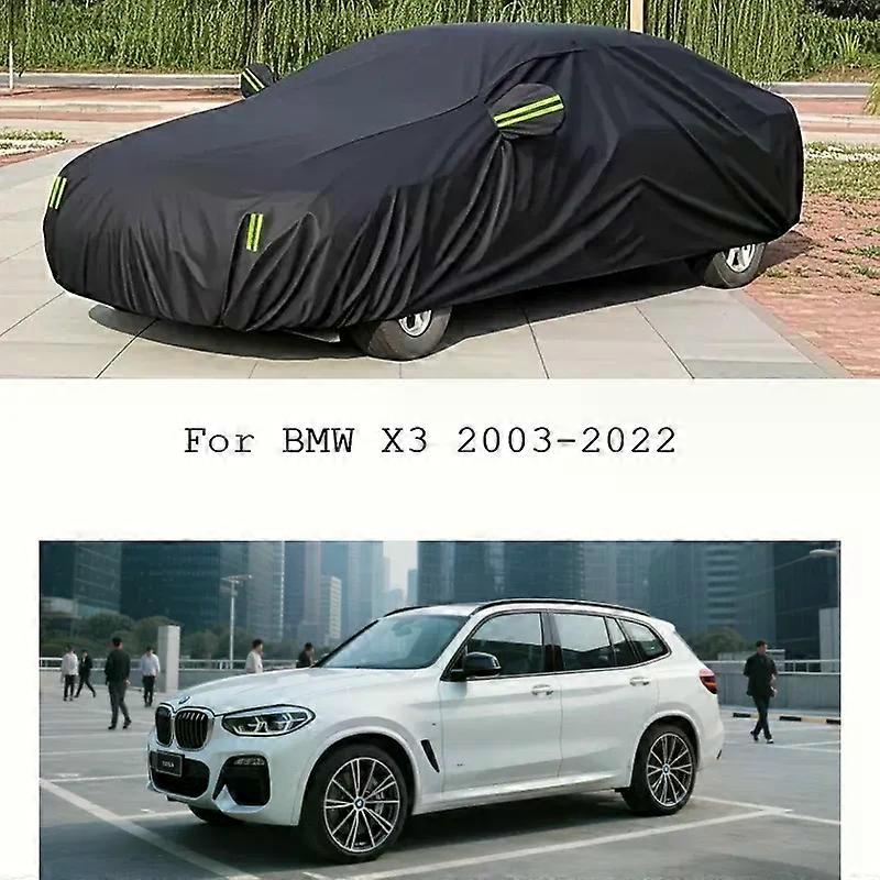 Vattentät Bilskydd För BMW X3 2003-2022 SUV Utomhus Sommar Anti-UV Solskydd Vinter Snö Regn Förhindra Skydd Vindtät