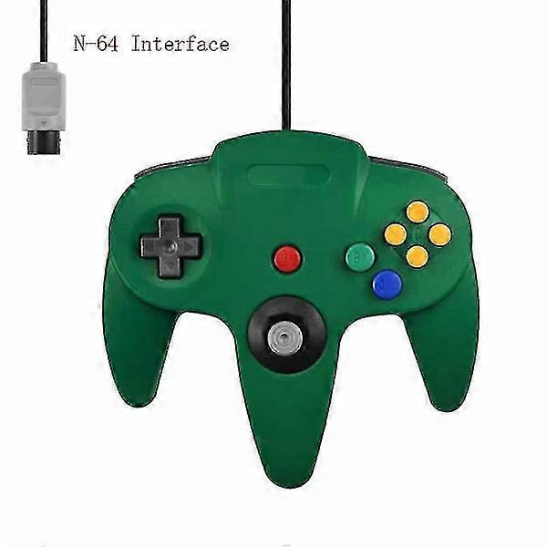 2er-Pack Klassischer verkabelter N64 Controller Retro Spiel 64-Bit Gamepad Joystick Ersatz 041pc