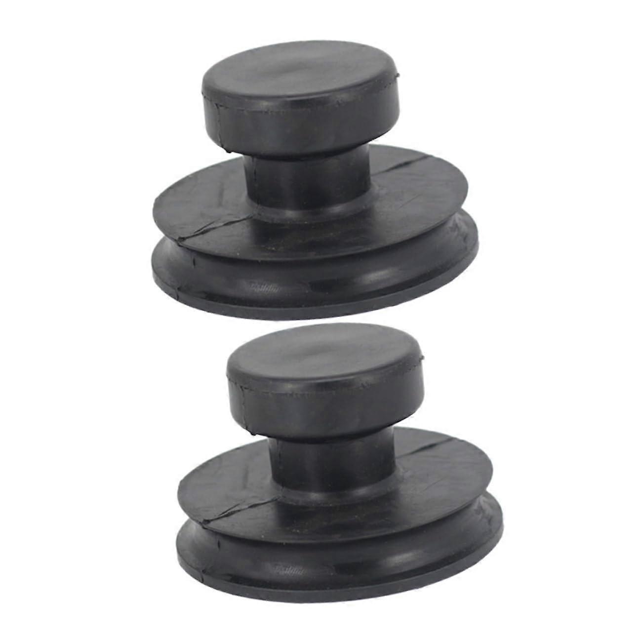 Buddhist Singing Bowls Set of 2 with Portable Suction Handles and Rubber Bowl Lifter, Black Carry Handle Tools