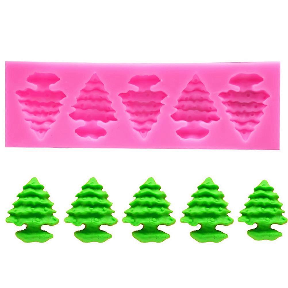 Silicone Molds with Christmas Tree Patterns for Cake Crafting