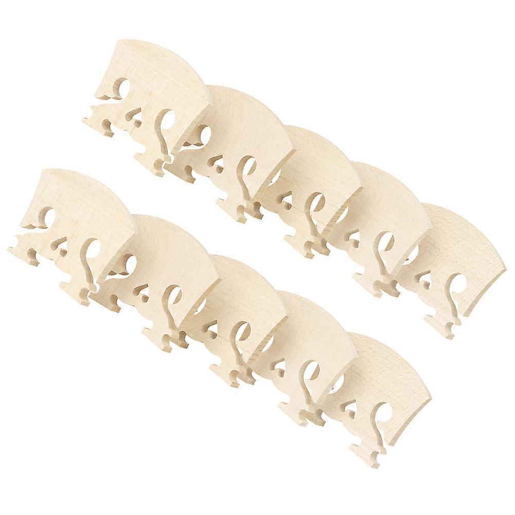 Violin Bridges 10Pcs Heart Style Violin Bridge For Beginners And Professional Musicians 5.2x4.13x0.52cm Portable Accessory