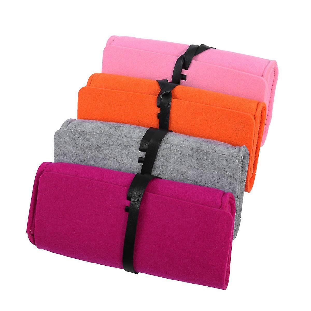 Glasses Roll-Up Pouch, Minimalist Style with Enhanced Safety, Suitable for Travel