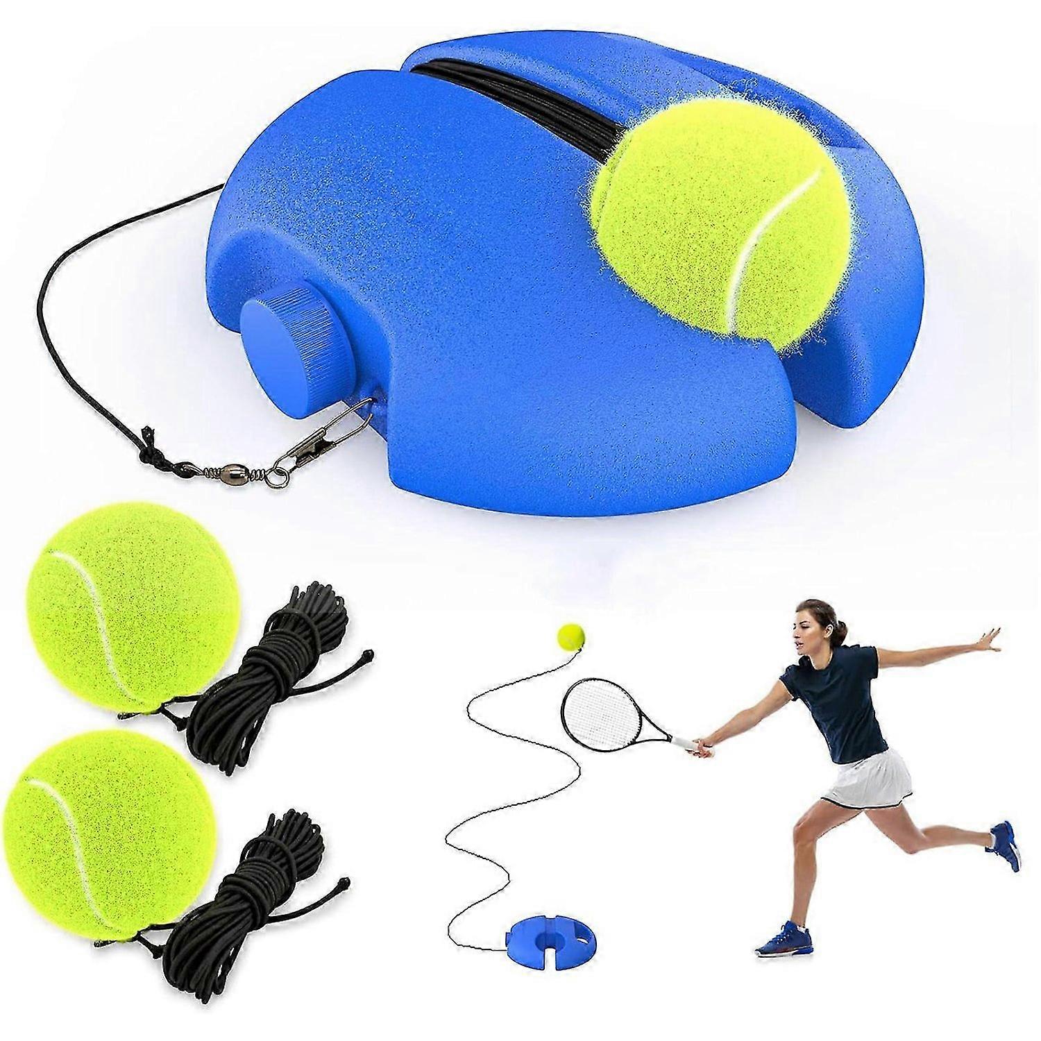 Tennis Trainer Rebound Ball with String Balls, Solo Portable Tennis Training Tool for Beginners Spor