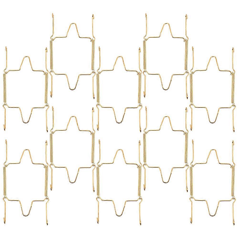 Stainless Steel Plate Hanger 10Pcs For Decorative Dish Display With Easy Installation And Safe Protection