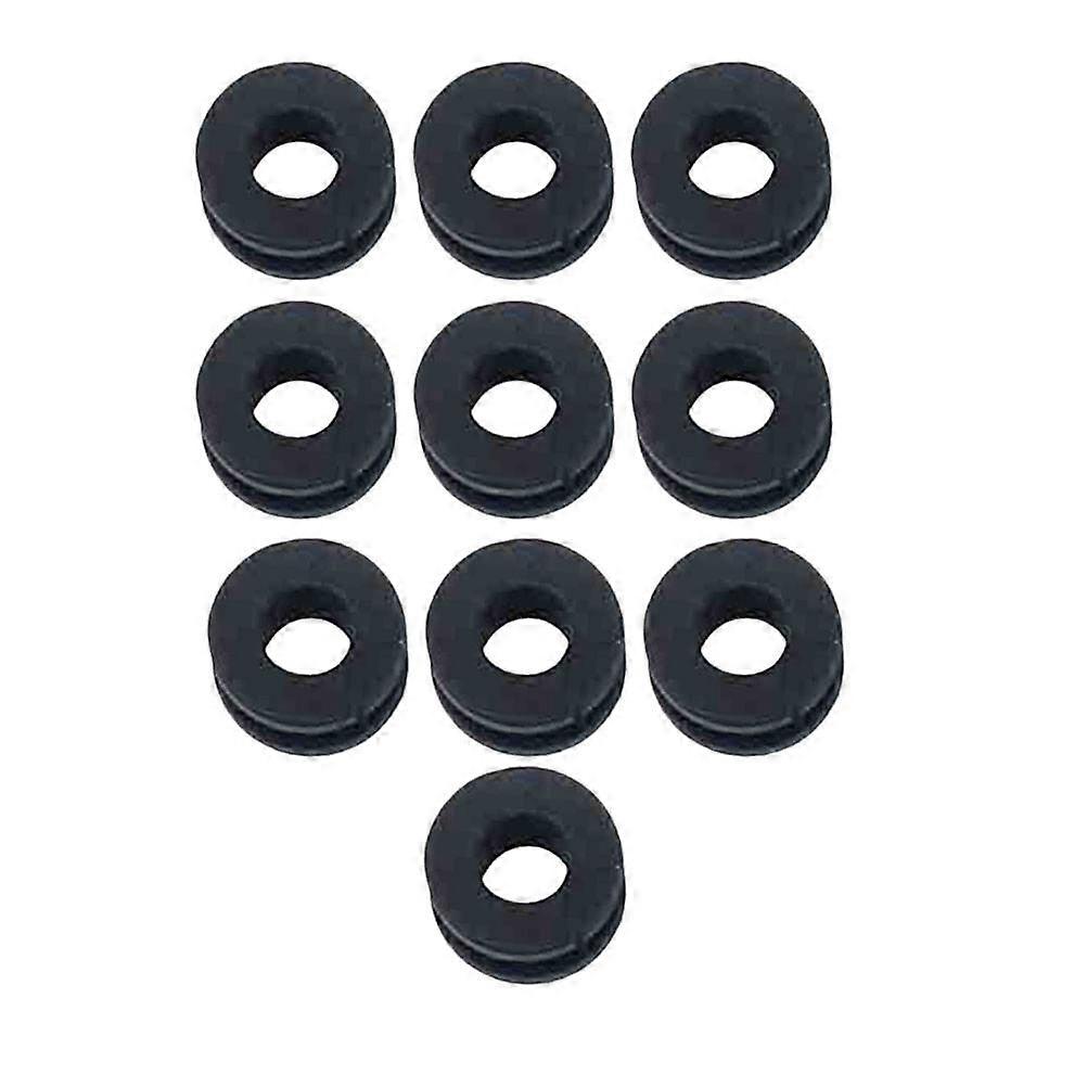 Motorcycle Buffer Set with Absorption Rubber Rings for Shock Absorption Black Portable and Compact 10PCS