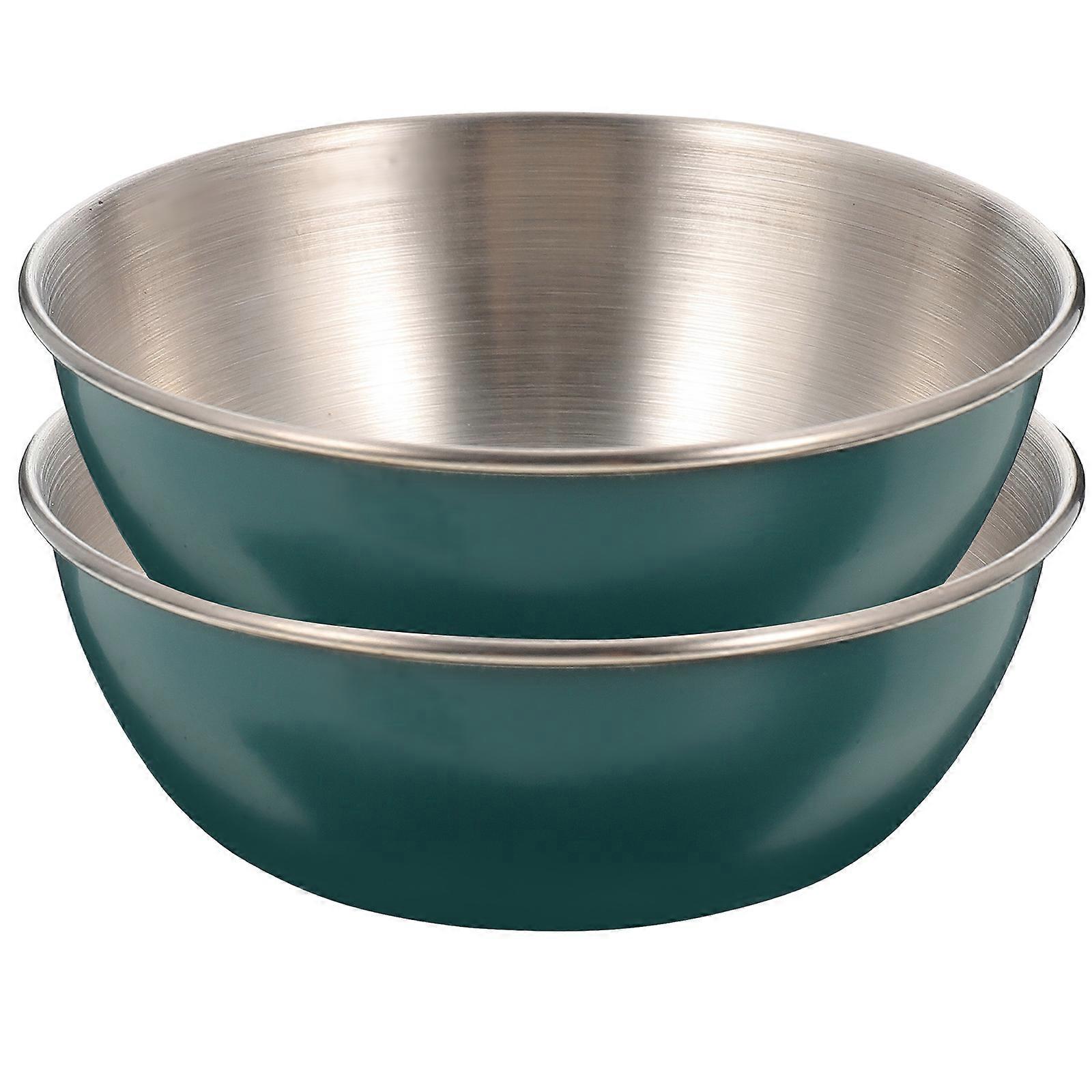 Stainless Steel Dipping Bowls for Home Use Multi Color 2 Pieces 3.5 Inches Diameter