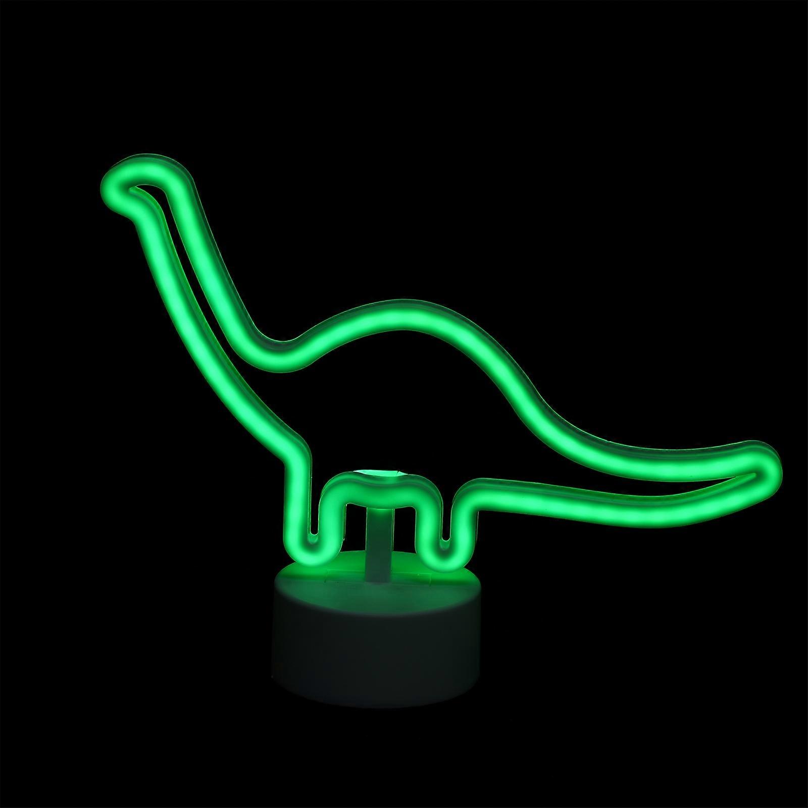 Dinosaur Shape Night Light Tabletop LED Neon Lamp For Children Assorted Color Modern Style 1Pcs