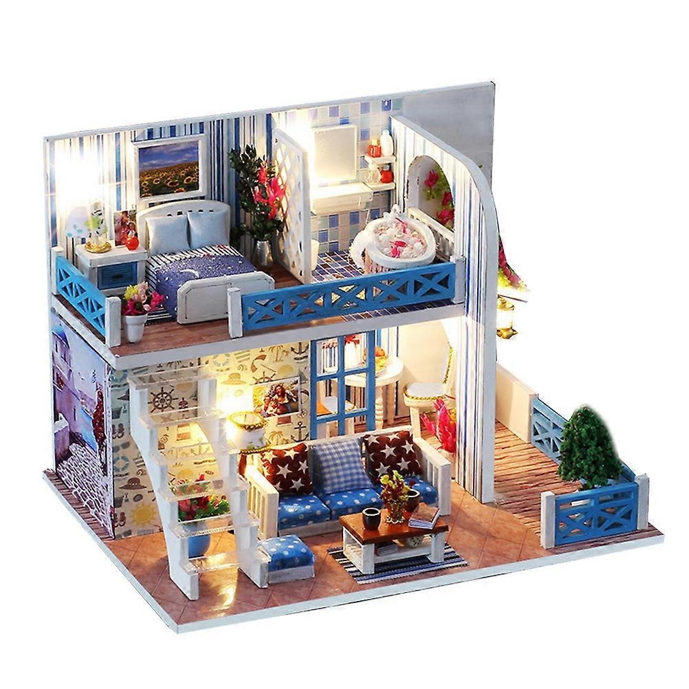 Creative DIY House Model For Group Activity And Family Fun Assorted Color Mini Villa 1 Set