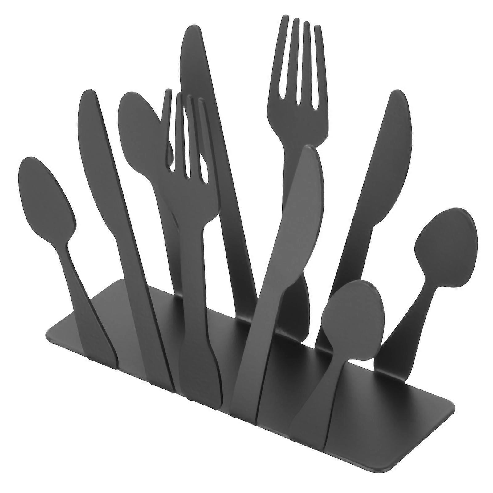 Decorative Napkin Holder For Dining Room Iron Material With Anti-Slip Base Vertical Design 1Pack