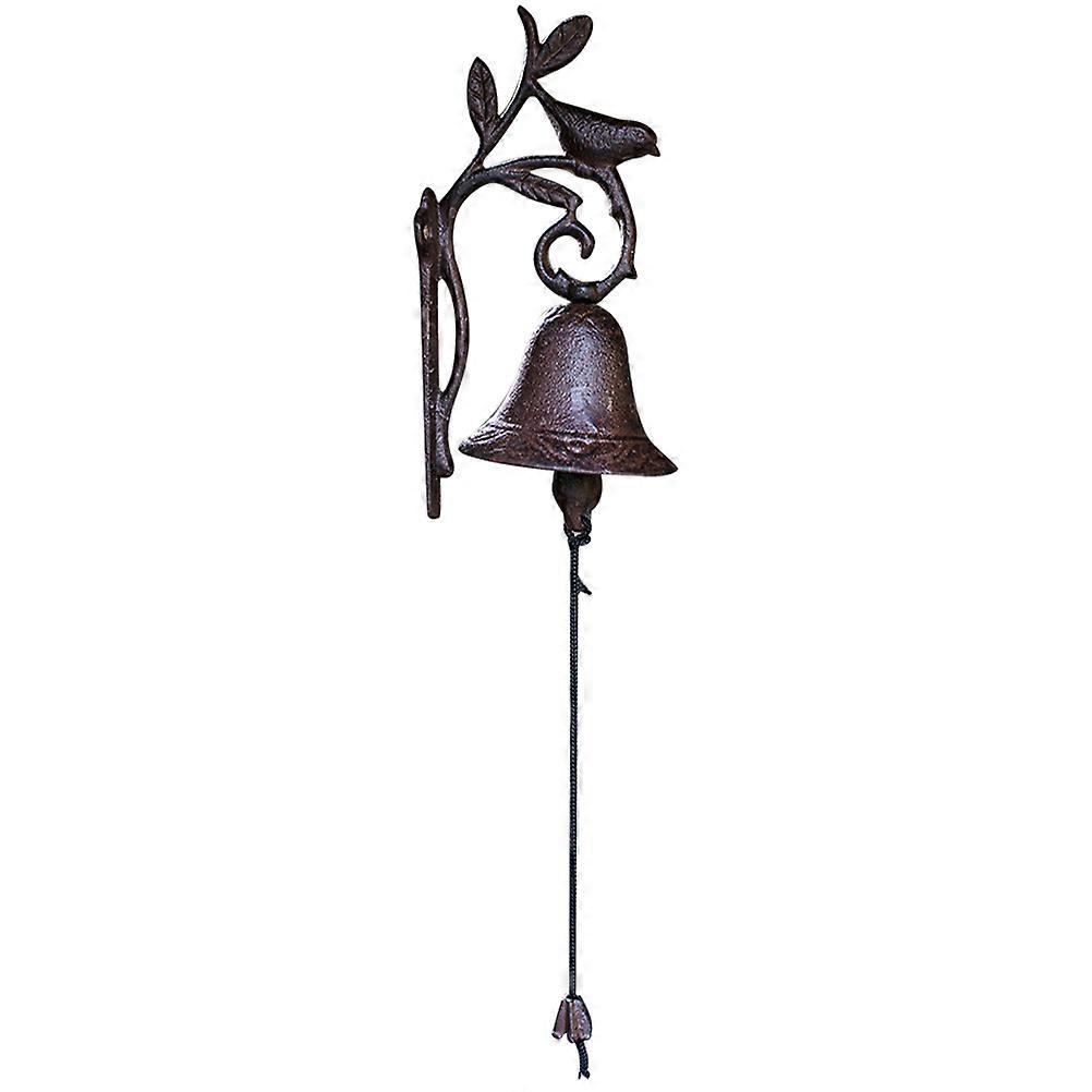 Decorative Birds Doorbell For Home And Garden Use In Vintage Country Style 46x12.5cm Manual Ringing 1Set