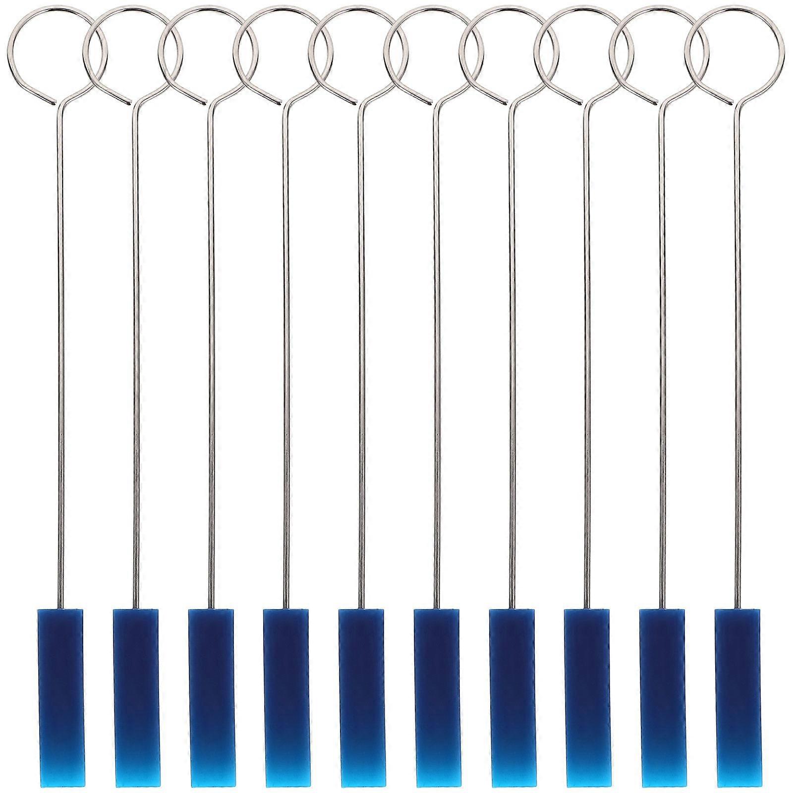 Piano Tuning Toolkit with Rubber and Metal Handles for Repairing Musical Instruments in Blue 10pcs
