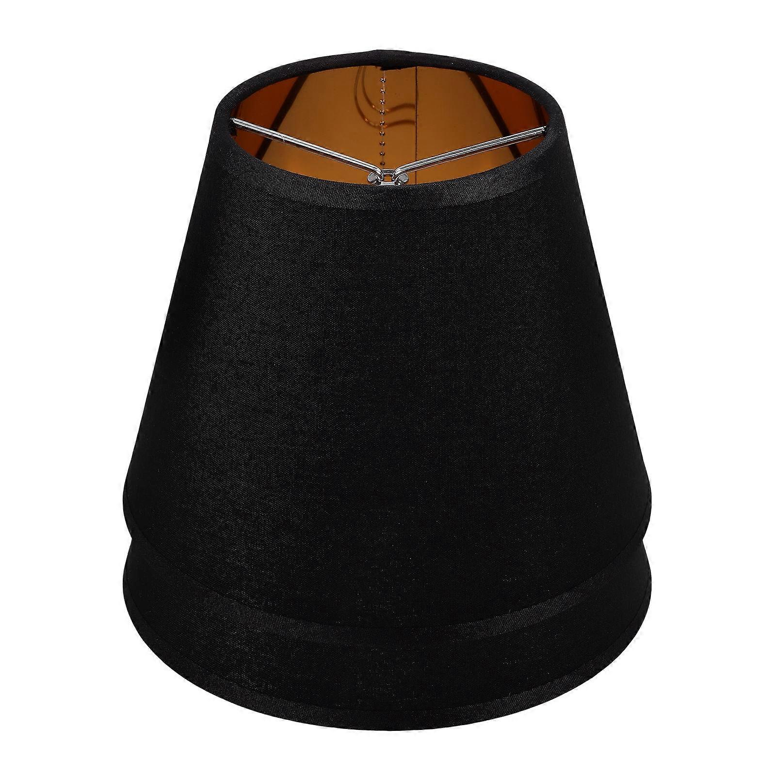 Lampshades For Desk Lamps 2Pcs Round Bell Shape Black Indoor Use Light Diffusion Table Cover