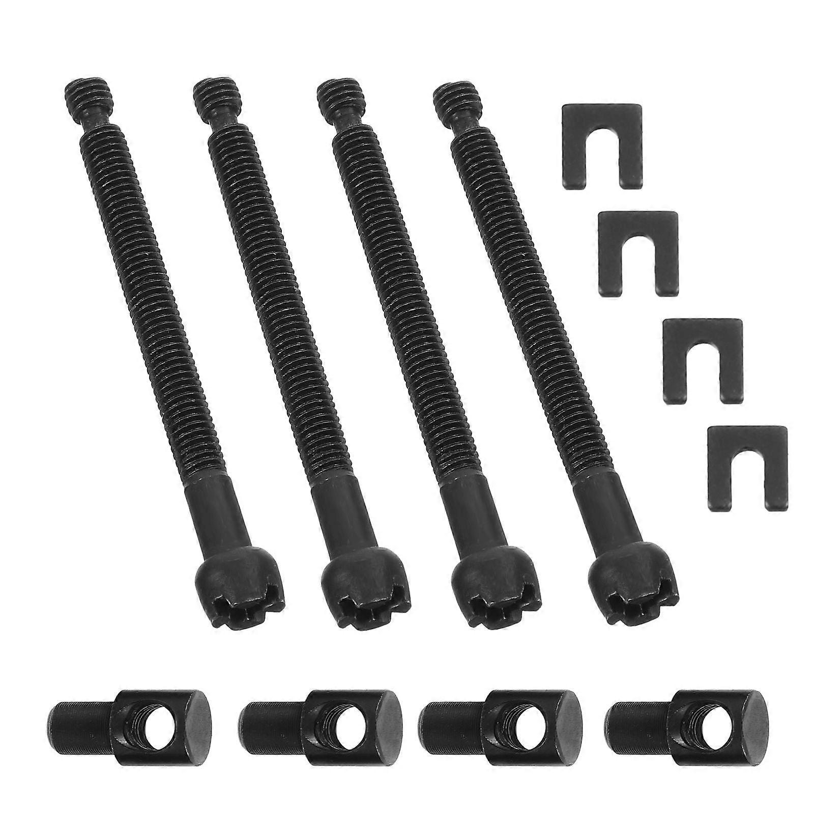 Chainsaw Chain Tensioner Screw with Durable Metal Construction for Easy Adjustment Black