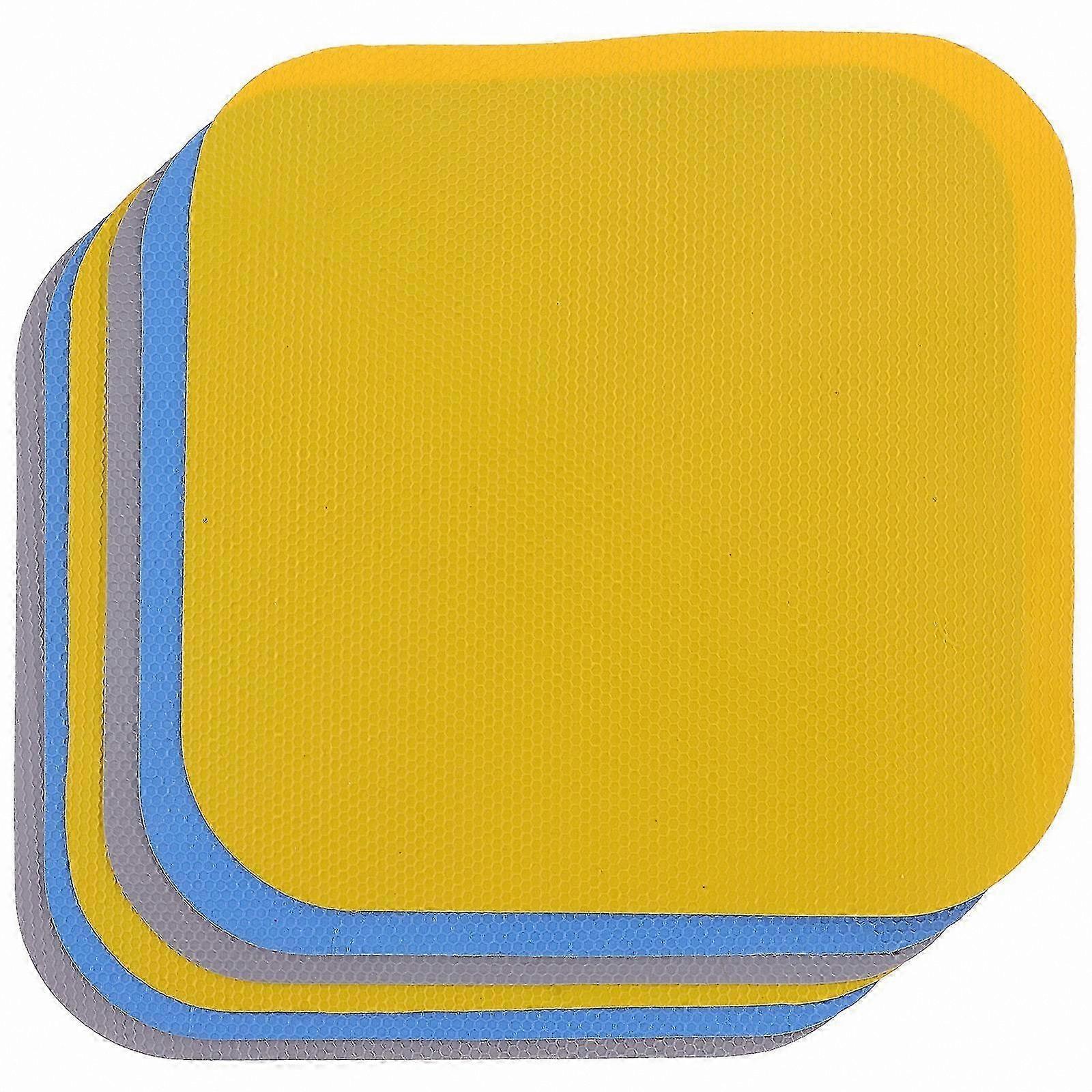 6-Pack Non-Slip Rubber Gripper Pads for Jars, Kitchen Coaster and Opener Mat Combo