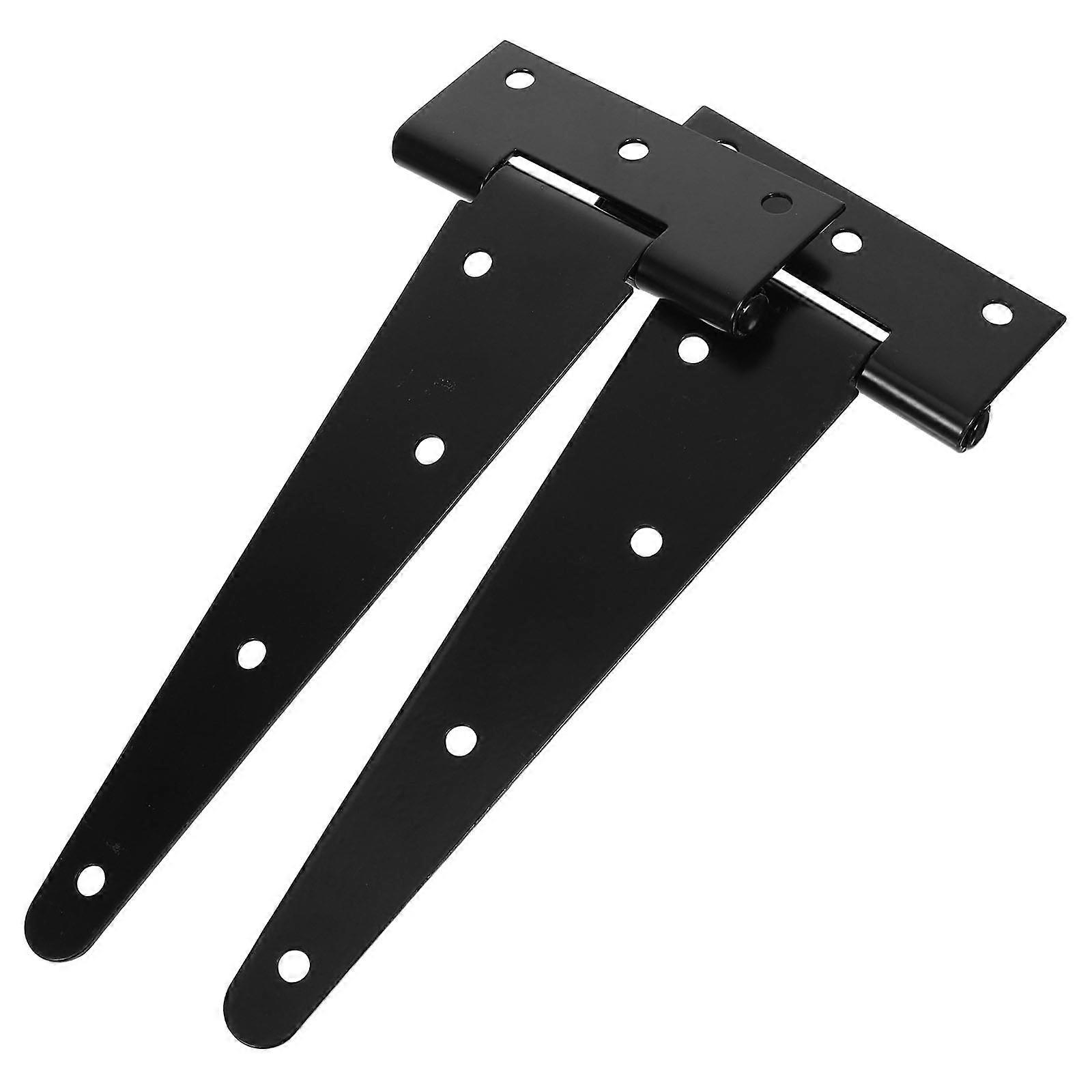Heavy Duty Iron Hinge Set for Home Use Black Color 1 Set Stylish Finish for Wood Gate Hardware