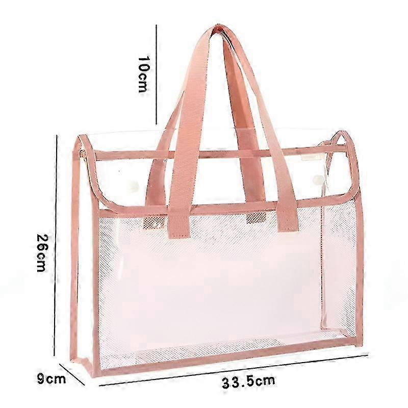 2025 1 Large Capacity Portable Transparent Waterproof Handheld Folder, Expandable File Storage Bag, PVC Self-adhesive File Bag