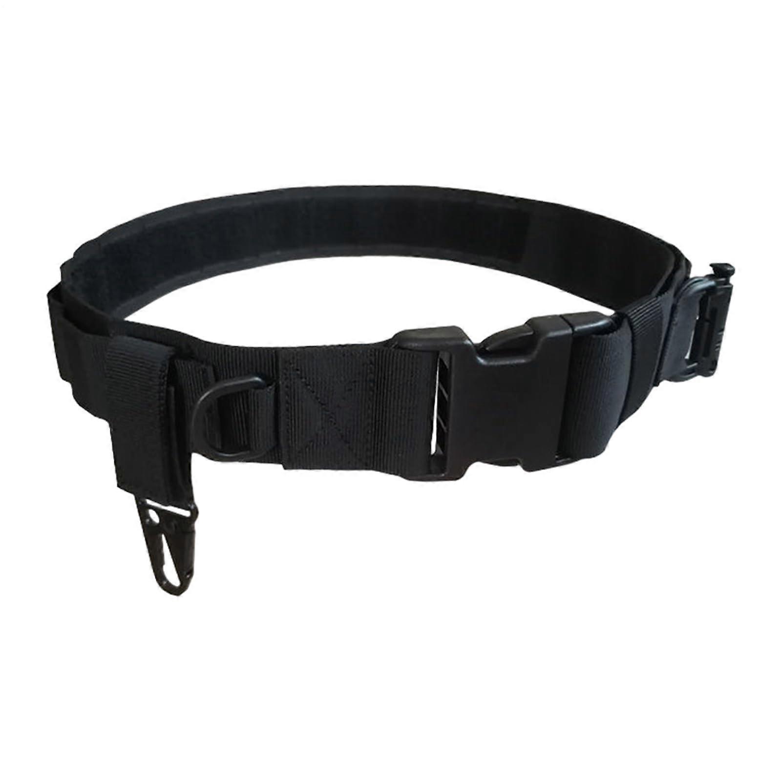 Electrician Tool Belt, Adjustable Work Tool Organizer, Durable Multi-Pocket Utility Belt, 112 cm, Black and Khaki