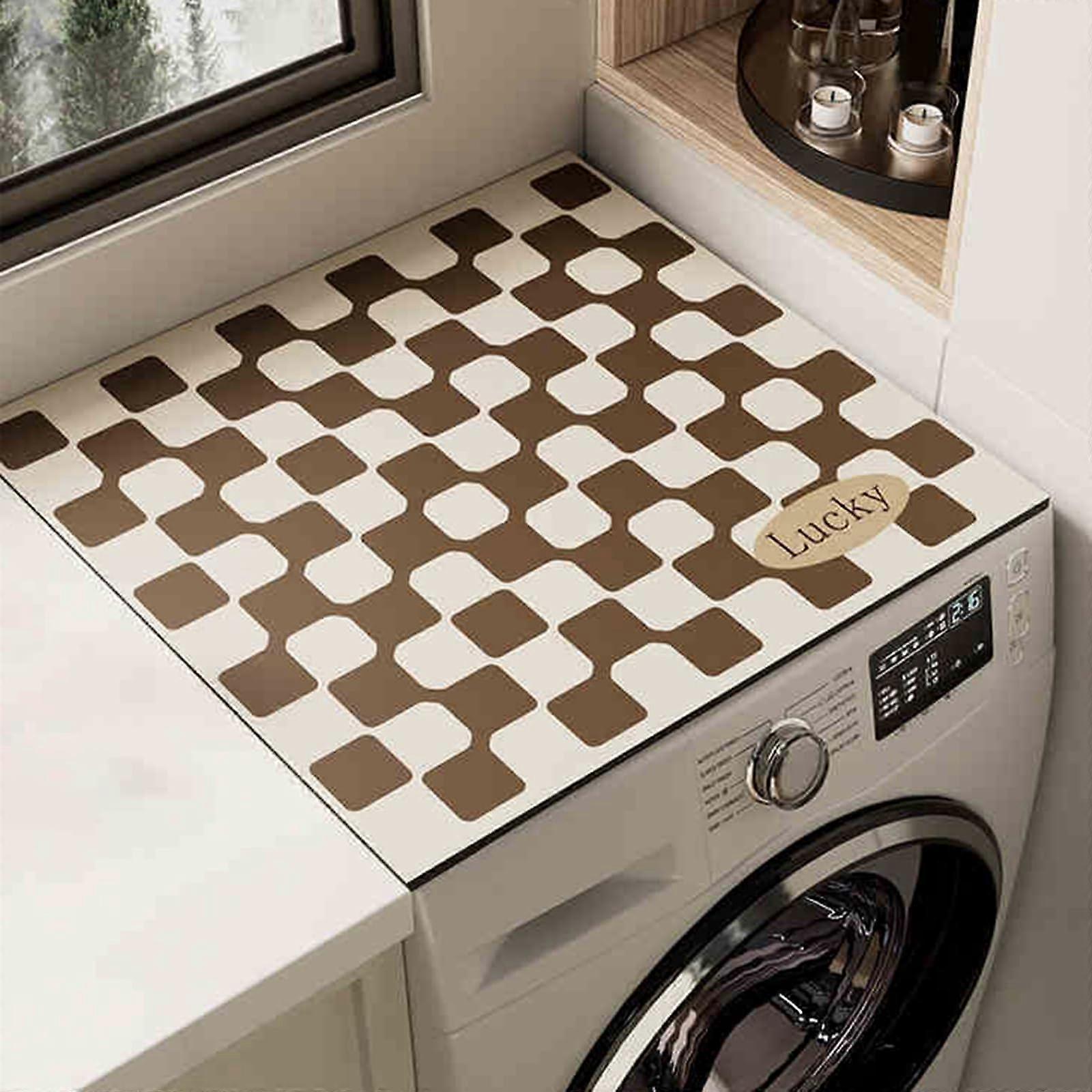 Washing Machine and Refrigerator Cover Dustproof Non-Slip Heat Resistant Fade-Proof Soft Fabric 65x90cm