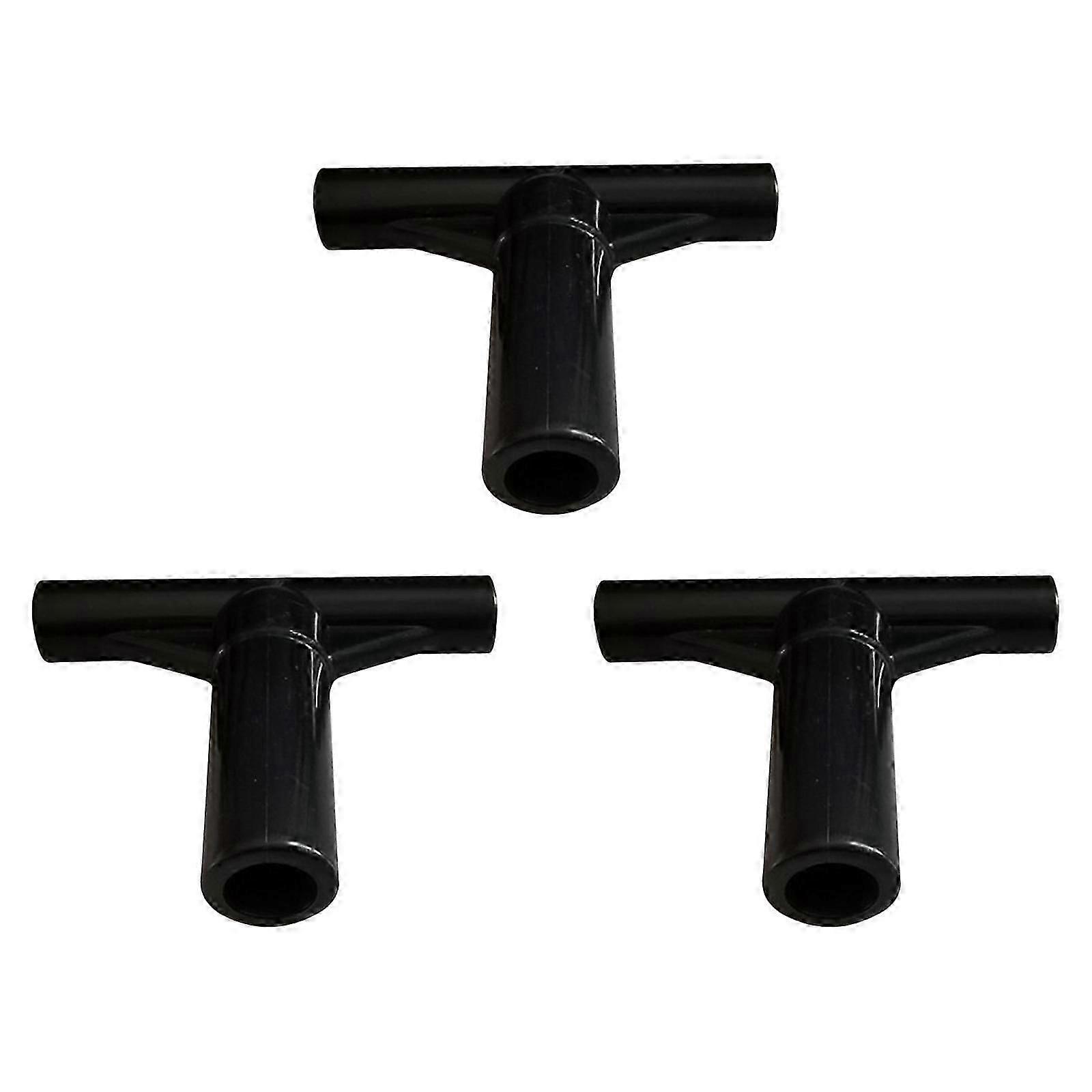 3Pcs Trampoline Enclosure Pole End Caps Accessories for Outside Yard Garden