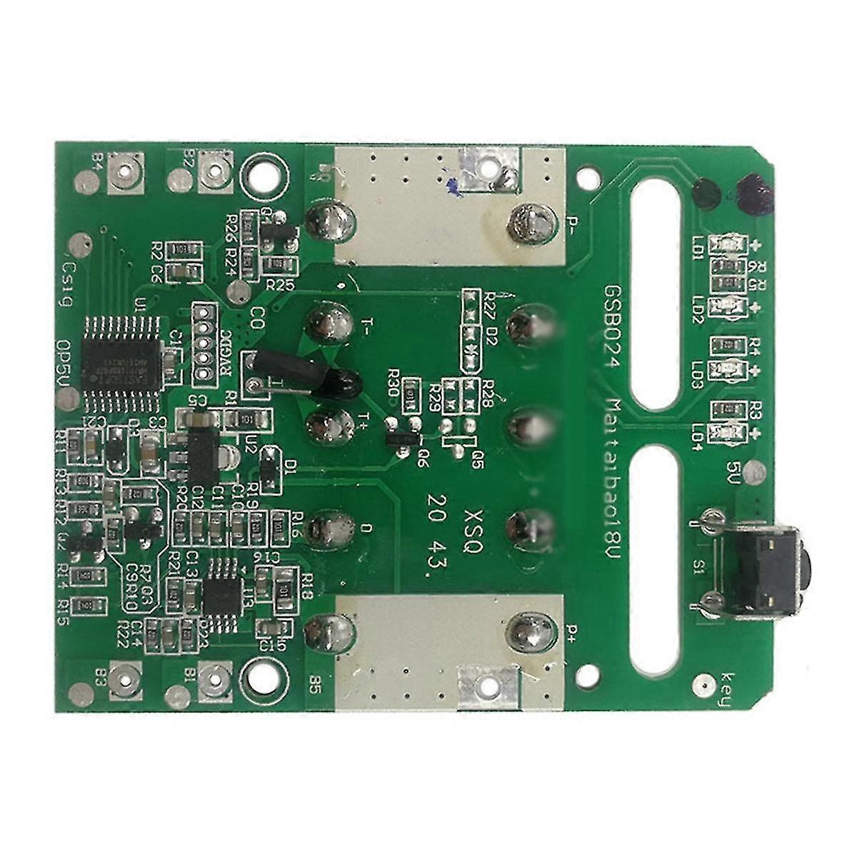 Charging Protection Circuit Board PCB Board for 18V Lithium Battery Rack LED Power SupplyGreen SZRH A-V