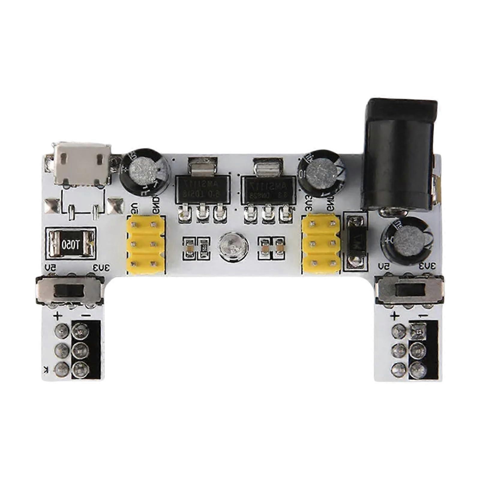 5V 3.3V MB102 USB Breadboard Power Supply Module 2 Channel Board Microcontroller Electronics Project MICRO interface
