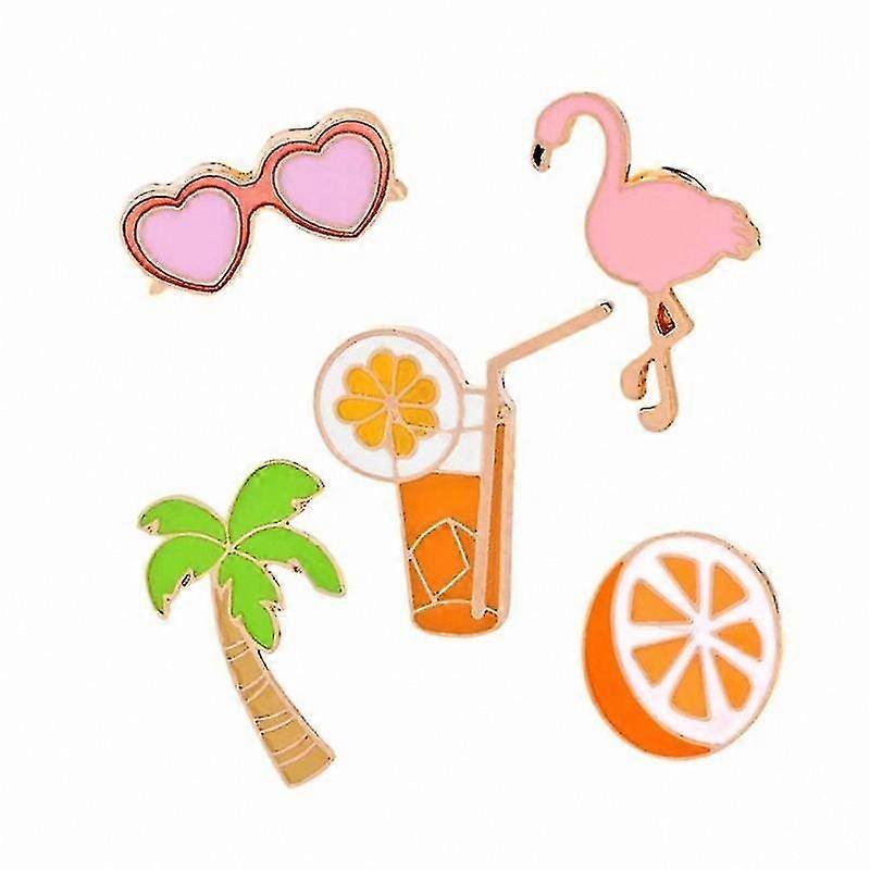 5pcs Stylish Fashion Brooches with Unique Patterns